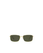 Ray-Ban Rectangle Frame Sunglasses 57 Green