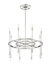Crystorama Aries 16 Light Polished Nickel Chandelier