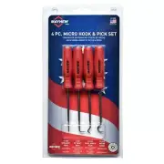 Mayhew Tools 4 PC Micro Hook & Pick Set MAY31098 Brand New!