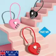 Lovely Heart Shaped Design 3 Digit Combination Mini Padlock Password Lock PB