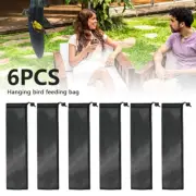 6Pcs Bird Feeders Thistle Seed Sacks Extra Large Bird Feeder Reusable Mesh beyZH