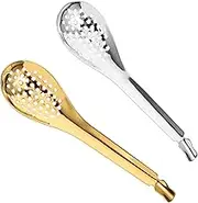 NAMOARLY Set of 2 Slotted Spoons Chinese Spoons for Cooking Slotted Utensils Lightweight Easy to Carry for Buffet Daily Serving