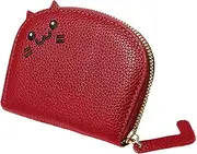 [Generic] Wallet Pouch, PU Leather Change Purse, Portable Credit Card Holder, Cartoon Zipper Card Cases, Wallet Holder for Girls, Leather Wallet for Women, Zipper Wallet for Cards, Change Purse with Zipper, Cre