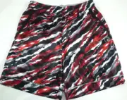 AND1-Mens Basketball Shorts-Medium (28" Waist) Red/Black Camo-NEW w/Tag-Casual
