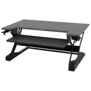 Ergotron WorkFit-TL Sit-Stand Desktop Workstation (Black) - 33-406-085
