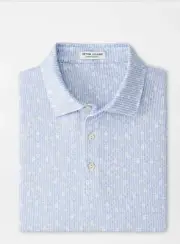 Peter Millar Size XXL Raise The Bar Performance Jersey Polo, White, MC24EK28S
