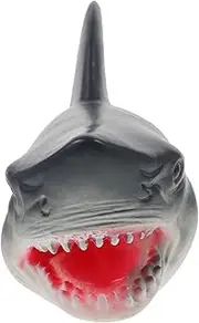 Didiseaon Storytelling Hand Puppet Realistic Vinyl Shark Hand Puppet for Early Education Comfortable Fit for Adults Fun Interactive for Creative Play and Storytelling