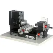 EU Plug 60W 12000RPM Mini Wood Lathe Machine with 12VDC/5A Power Capable of Precision Machining with High-Speed Rotary T