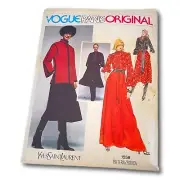 Vogue Pattern 1558 Yves St Laurent Paris Original Size 12 Sewing w Label Uncut