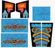 Dungeons & Dragons Pinball Machine CABINET Decal Set