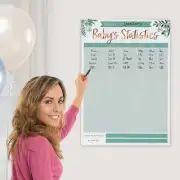 Baby Shower Party Guess Babys Statistics Game One (1) Poster Sheet Activities