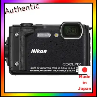 【維修過的商品】尼康數碼相機COOLPIX W300 BK Coolpix 1605萬像素 黑色 防水 耐寒 防塵