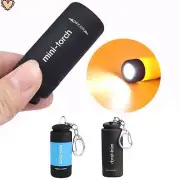 LED Torch Lamp Pocket USB Rechargeable Mini Keychain Camping-Flashlight Sales