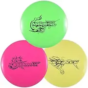 Divergent Discs 3-Disc Beginner Disc Golf Starter Set | Putter, Midrange, and Driver Disc | Max Grip Set for Beginners