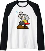 [Marvel] Thor Kawaii Mjolnir Thunder Summon Raglan Baseball Tee