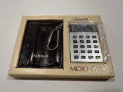 VINTAGE CASIO M-811 Micro Card Electronic Calculator *NEW OLD STOCK VERY RARE