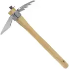 Zenport J6-08 Stainless Steel Hoe & Fork Combo Tool, 15" Ash Handle - 1 Pack