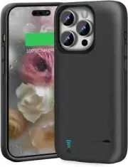 5000mAh Smart Charging Cover For iPhone 15 Pro Power Bank Battery Charger Case