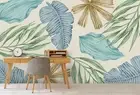 3D Tropic Leaves Wallpaper Wall Mural Removable Self-adhesive 194