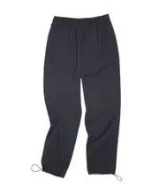 elasticated-waist tapered trousers EU52,EU54 Black