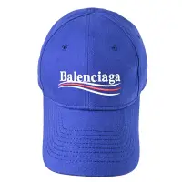 在飛比找Yahoo奇摩購物中心優惠-BALENCIAGA 復古電繡LOGO字樣棉質棒球帽/遮陽帽