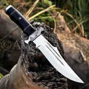 Custom Handmade D2 Steel Bowie Knife Panther Knife Replica with Leather Sheath