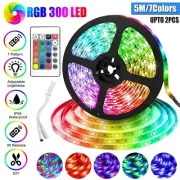 Waterproof 300 LEDs RGB 5M 3528 SMD 12V LED Strip Light 24key Remote Control