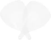 LOORGVEL 2pcs Clear Facial Shield for Hair Coloring Salon Use Reusable Protective Mask Skin Friendly Easy to Clean Full Coverage Against Hair Clippings Hairspray