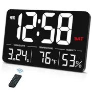 Digital Clock,13" Large Display Digital Wall Clock, Adjustable Brightness