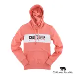 【CALIFORNIA REPUBLIC】LOGO標圓領棉連帽長T