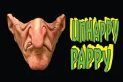 Tinsley Transfers Unhappy Pappy Half Latex Mask Old Man Big Chin Halloween