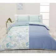 DWELL REVERSIBLE QUILT COVER - SEALIFE - QUEEN SIZE