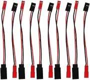 Eigell 10 Pieces RC JST Female/Male to JR Male/Female Plug Battery Conversion Cable