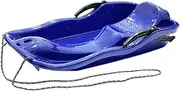 Qianly Snowboard Toboggan with Rope Handles for Outdoor Fun, Blue