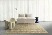 Gardsten Beige Bronze Traditional Washable Rug