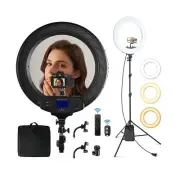 Aureday 22" Big Ring Light with 72" Tripod Stand and Phone Holder, Large LED ...