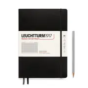 Composition Hardcover Squared Notebook, 219 Numbered Page (Black) - B5