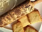 Dandelion Engraved Embossed Dough Roller Carved Mold Rolling Pin Cookie Clay
