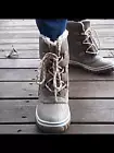 Steve Madden Women's Stormer Taupe Mult snow boots