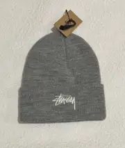 Stussy Cuff Beanie Stock - Grey Heather