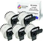 Cartridge Planet 5 Pack Compatible Tape Roll for Brother DK-44205 DK44205 62mm x 30.48m Continuous Length for Brother QL1050 QL1050N QL1060N QL1100 QL1110NWB QL500 QL550 QL570 QL580N QL650TD QL700 QL720NW QL800 QL810W QL820NWB Label Printer