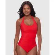 Miraclesuit Swim Rock Solid Utopia Wired Halter One-Piece Shaping Swimsuit