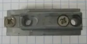 GRASS SLIDE-ON BASEPLATE #67385, 9.3mm, STRAIGHT, WITH 10mm PLASTIC DOWELS