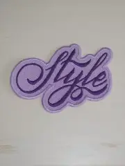 Style Purple 4.25-inch Iron on Embroidered Applique Patch