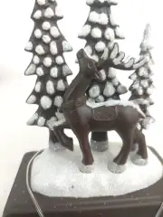 The Christmas Shoppe Deer and Pine Trees Christmas Stocking Holder