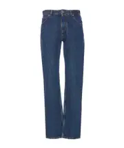 Bally Logo Patch Straight-Leg Jeans S,M,31 Blue