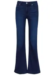 Paige Genevieve Transcend Dark Blue Flared Jeans - W31 W31