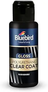 Bluebird 3.4 Fl Oz Polyurethane Clear Coat for Furniture, Paintings, Water-Based Professional Varnish (Gloss)