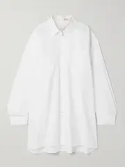[The Row] The Row - Victoria Oversized Cotton-poplin Shirt - White - US2 US 2 White