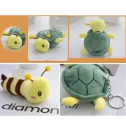 Cartoon Plush Stuffed Dolls Toy Turtle Bees Animal Backpack Pendant Keychain